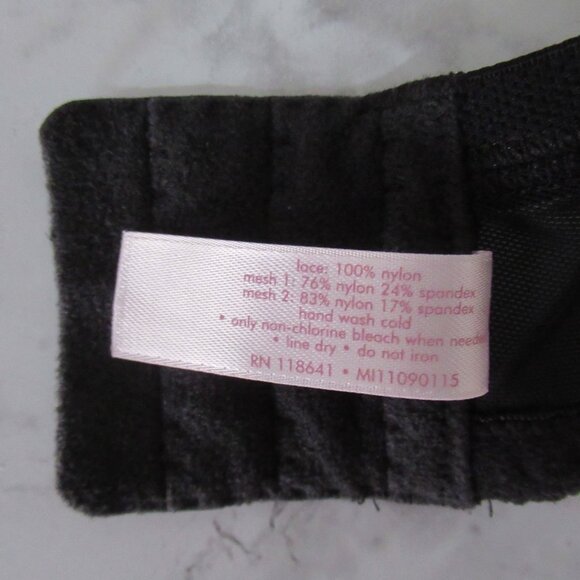 Cacique Bra 40DD Red Black Lace Bow Underwire Plus Size Back Closure - Picture 7 of 7